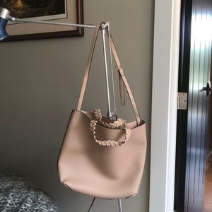 Blush colored tote by Jules Kae